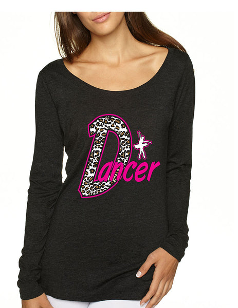 Dancer White Leopard cheetah women`s long sleeve Pullover - ALLNTRENDSHOP