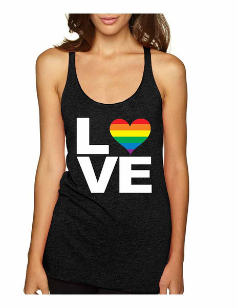Love pride gays lesbians women Triblend Tanktop - ALLNTRENDSHOP - 3