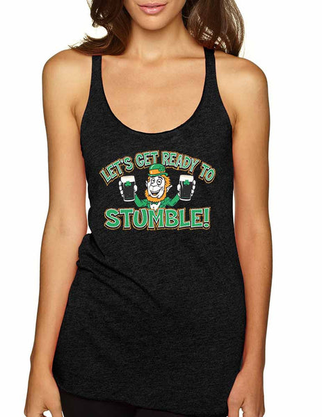 let`s get ready to stumble St patrick women tanktop - ALLNTRENDSHOP - 4