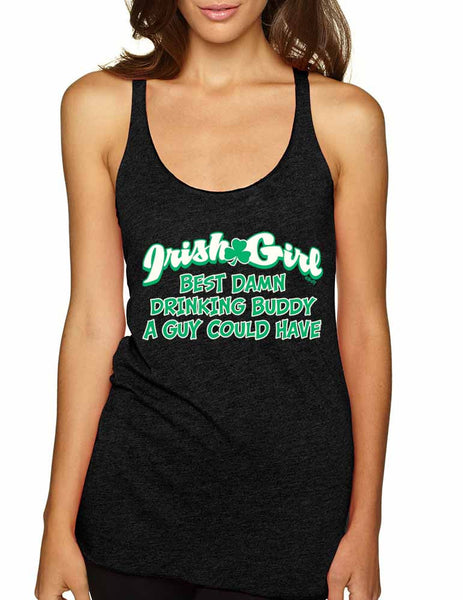 Irish girl best Drinking buddy women tank top st patricks - ALLNTRENDSHOP - 3