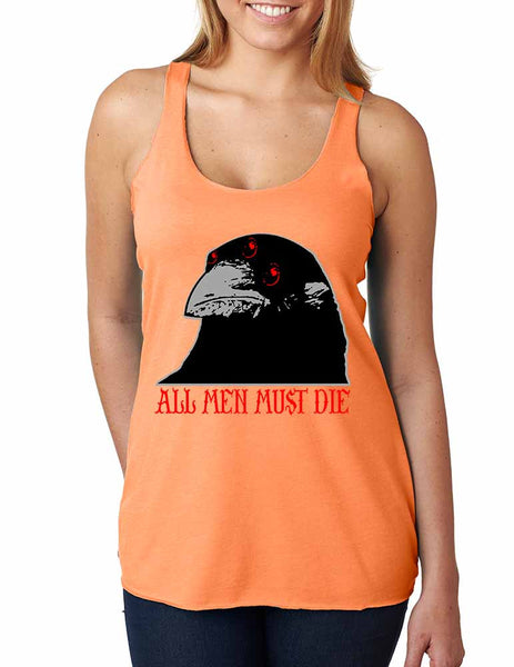 Three-eyed Crow All men must die women Triblend Tanktop - ALLNTRENDSHOP - 5