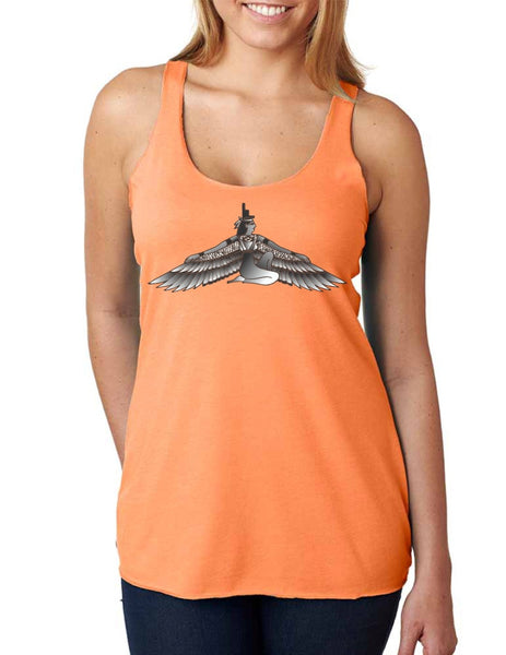 Rihanna inspired body tattoos Women Triblend Tanktop