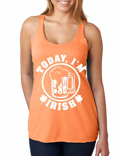 Today I'm Irish women tankop saint patricks day - ALLNTRENDSHOP - 1