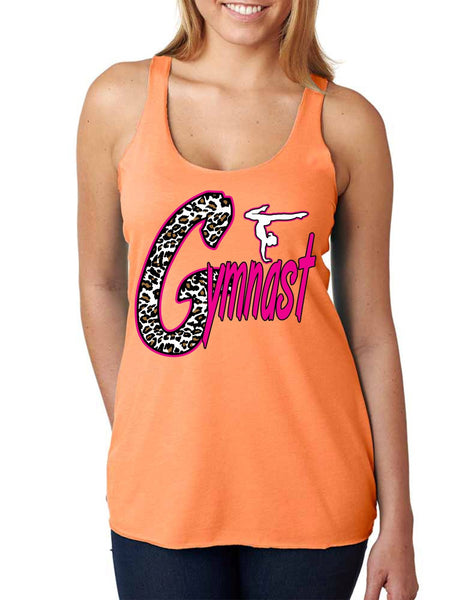 Gymnast White Leopard women's triblend tanktop - ALLNTRENDSHOP