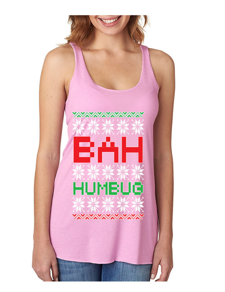 Bah Humbug christmas Women's Triblend Tanktop - ALLNTRENDSHOP