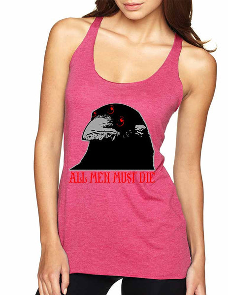Three-eyed Crow All men must die women Triblend Tanktop - ALLNTRENDSHOP - 7
