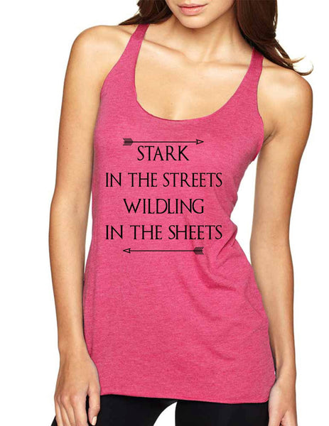 Stark in the streets wildling in the sheets Women Triblend Tanktop - ALLNTRENDSHOP - 7