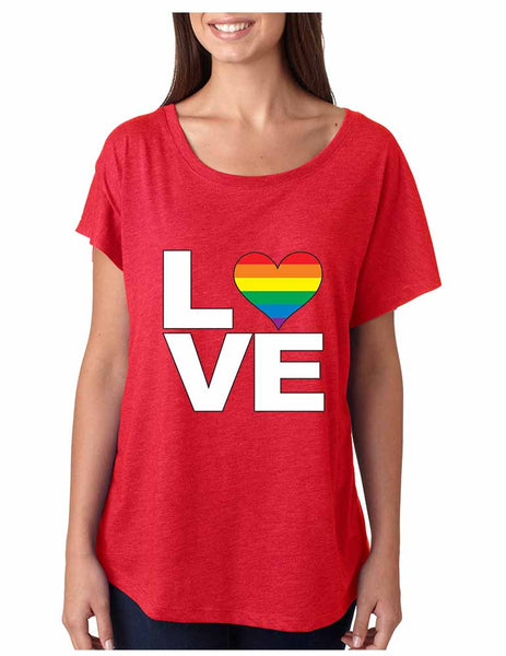 Love pride gays lesbians women tri-blend dolman shirt - ALLNTRENDSHOP - 5