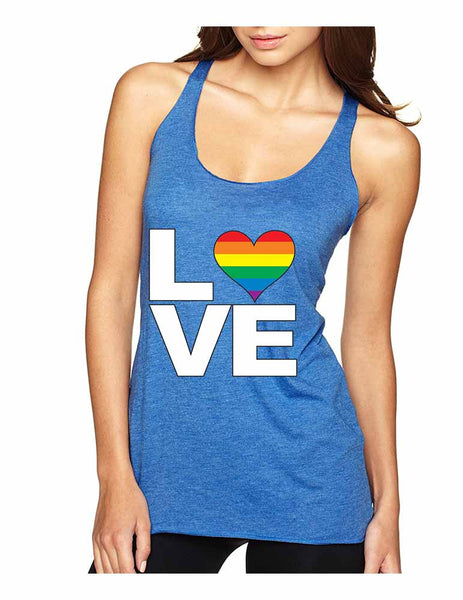 Love pride gays lesbians women Triblend Tanktop - ALLNTRENDSHOP - 4