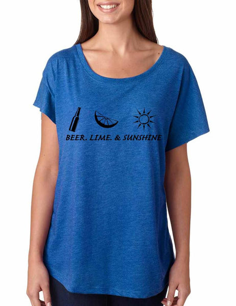 Beer lime and sunshine women tri-blend dolman shirt - ALLNTRENDSHOP
