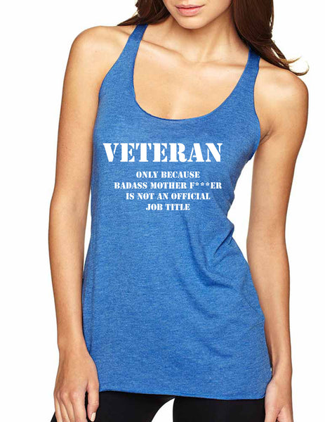 Veteran Badass mother Women's Triblend Tanktop