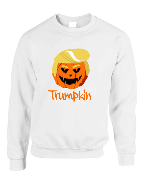 Adult Sweatshirt Trumpkin Trendy Halloween Trump Top Funny Pumpkin
