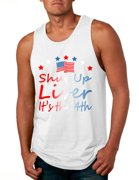 Men's Tank Top Shut Up Liver It's The 4th Of July USA Drinking Party