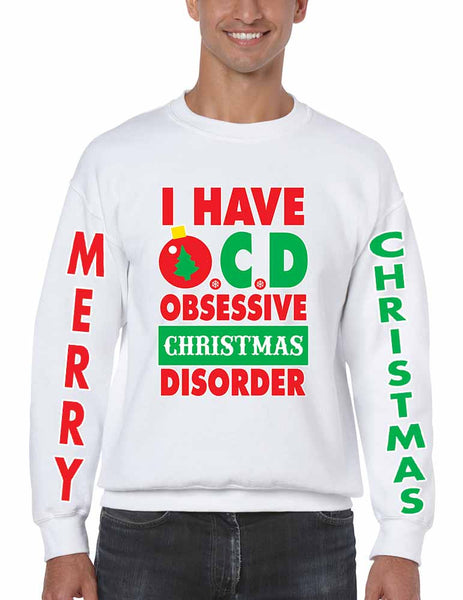 Obsessive christmas disorder Men's Sweatshirt - ALLNTRENDSHOP - 1