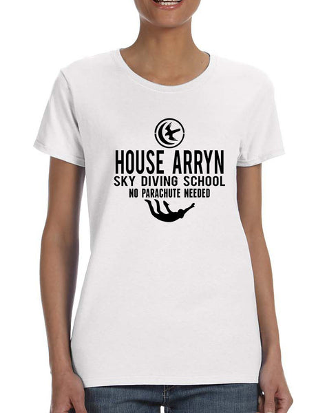 Women's T Shirt House Arryn Sky Diving School Trendy Tee