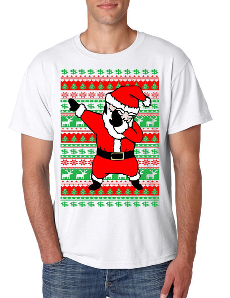 Dabbing santa ugly christmas sweater men T-shirt - ALLNTRENDSHOP