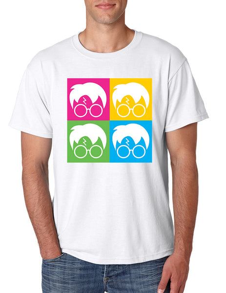 Men's T Shirt 4 Faces Harry Glasses Scar Cool Popular Tee Shirt - ALLNTRENDSHOP - 7