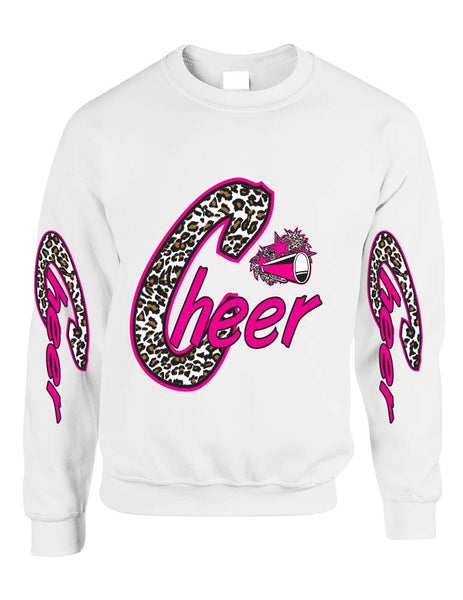 Cheer White Leopard women's sweatshirt - ALLNTRENDSHOP