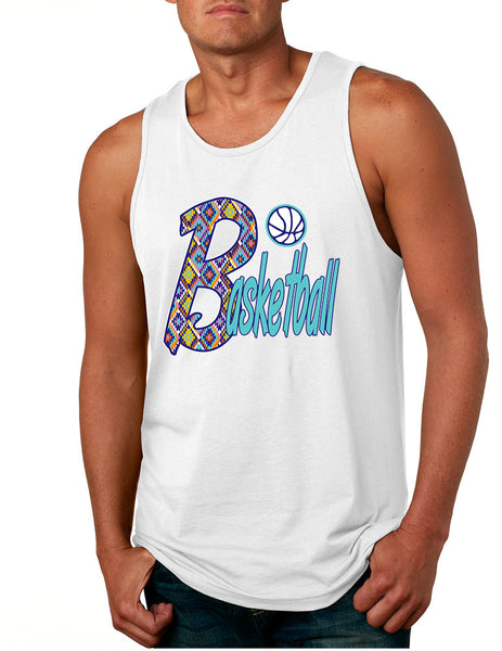 Men's Tank Top Basketball Aztec Love Sport Gym Top Fitness