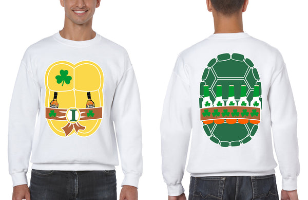 Men's Sweatshirt Ninja St Patrick's Day Cool Party Top