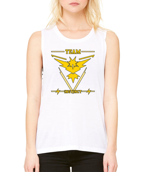 Women's Flowy Muscle Top Team Instinct Yellow Team Top - ALLNTRENDSHOP - 2
