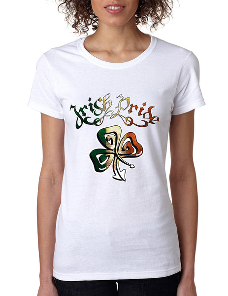 Women's T Shirt Irish Pride Shamrock St Patrick's Day Shirt