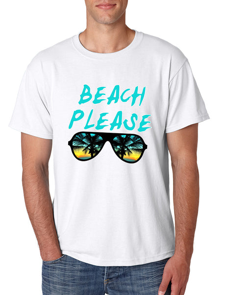 Men's T Shirt Beach Please Love Summer Vacation Beachwear
