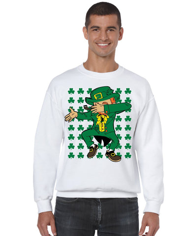 Dabbing Irish Leprechaun St patrick men sweatshirt - ALLNTRENDSHOP