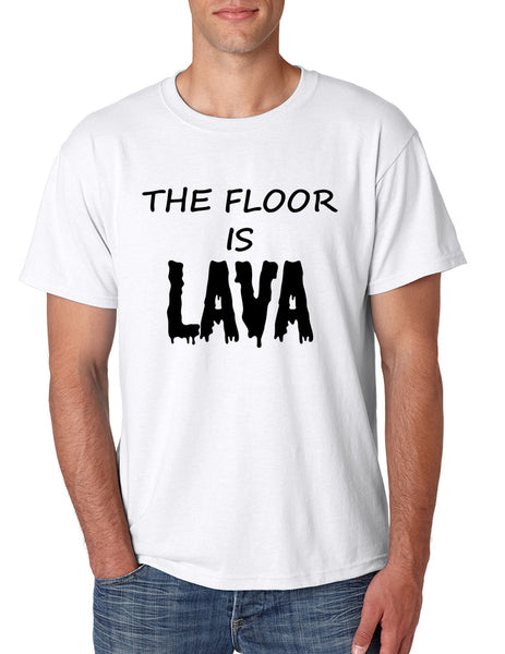 Men's T Shirt The Floor Is Lava Game Popular Hot Tee Funny Gym