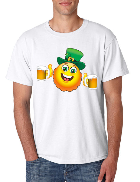 Irish smiling Emoji ST patricks men t-shirt - ALLNTRENDSHOP - 2