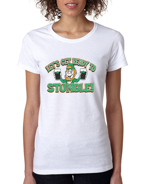 let`s get ready to stumble St patrick women t-shirt - ALLNTRENDSHOP - 1