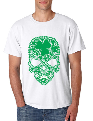 Irish shemrock skull Men T-shirt - ALLNTRENDSHOP - 1