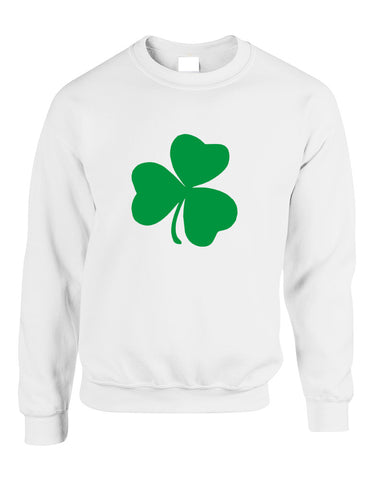 Adult Sweatshirt Green Shamrock Graphic St Patrick's Day Top - ALLNTRENDSHOP - 1