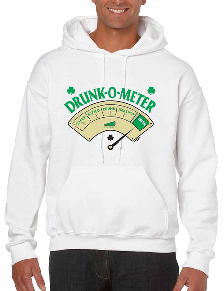 Drunk-O-Meter Men hooded sweatshirt saint patricks day - ALLNTRENDSHOP