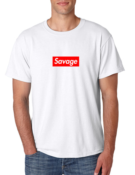 Men's T Shirt Savage Red Box Cool Popular Tshirt