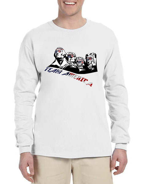 Men's Long Sleeve 4 Fathers American Team 4th Of July Shirt