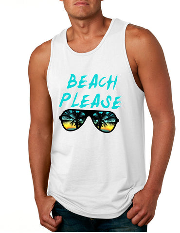 Men's Tank Top Beach Please Love Summer Vacation Beachwear