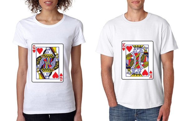 King and Queen matching couples tshirts Valentines day - ALLNTRENDSHOP - 2