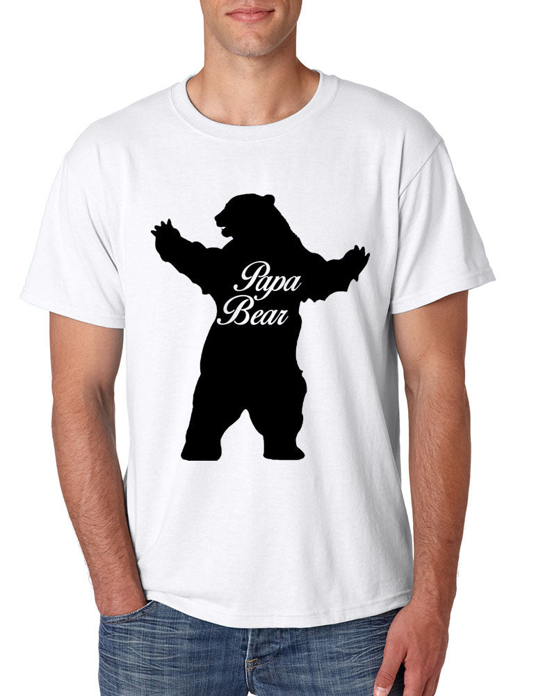 Men's T Shirt Papa Bear Family Shirt For Dad Xmas Cute Gift - ALLNTRENDSHOP - 1
