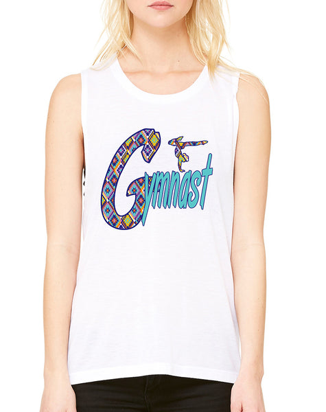 Women's Flowy Muscle Gymnast Aztec Love Gymnastic Sport