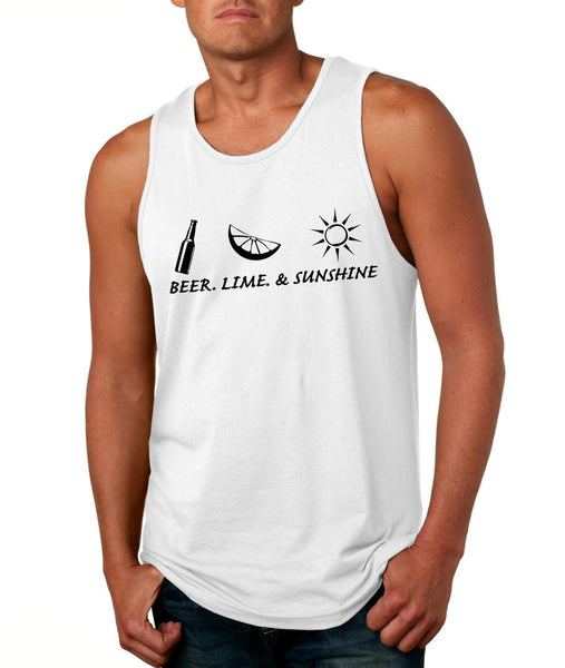 Beer lime and sunshine Men's Jersey Tanktop - ALLNTRENDSHOP
