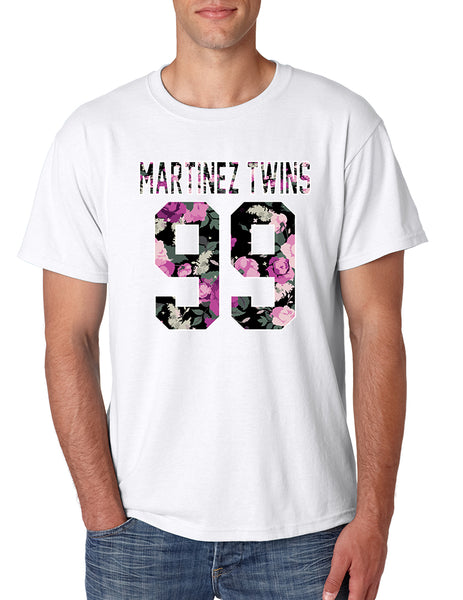Men's T Shirt Martinez Twins 99 Flower Print Cool Trendy TShirt