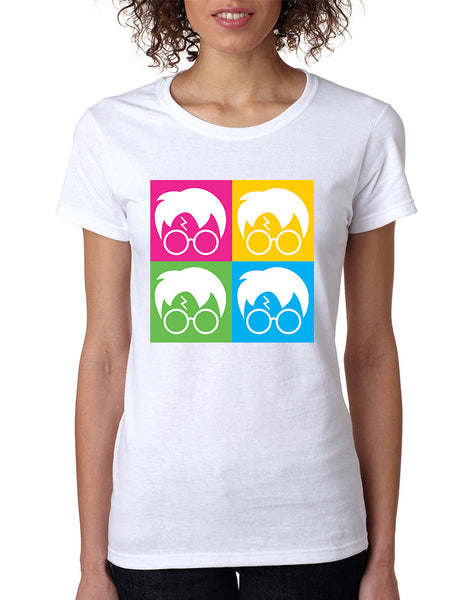 Women's T Shirt 4 Faces Harry Glasses Scar Cool Popular Shirt - ALLNTRENDSHOP - 9
