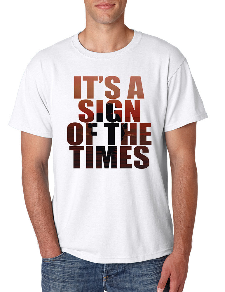 Men's T Shirt It's A Sign Of The Times Styles Shirt Popular Top