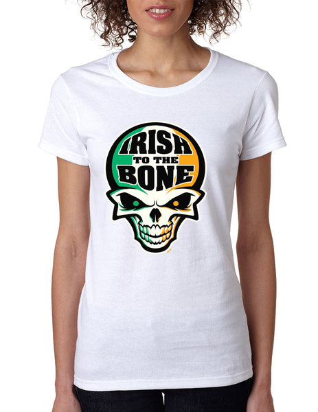 Irish To The Bone Skull women t-shirt St Patrik - ALLNTRENDSHOP - 4