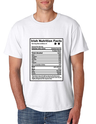 Irish nutrition facts St patrick men t-shirt - ALLNTRENDSHOP - 1