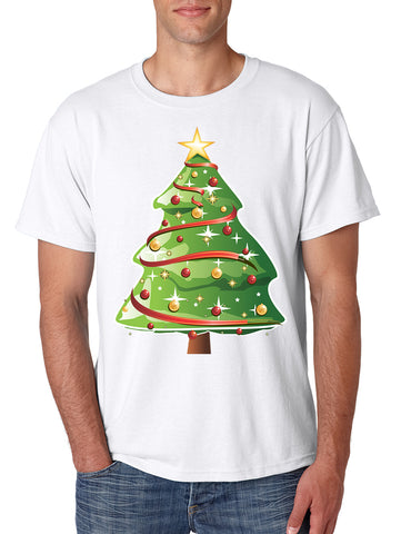 Men's T Shirt Christmas Tree Cute Holiday Gift Trendy Ugly Tee