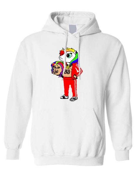 Adult Hoodie 69 Unicorn 6ix9ine Cool Sweatshirt Trending Fans Gift
