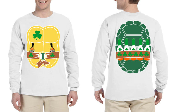 Men's Long Sleeve Irish Ninja St Patrick's Day Cool Shirt