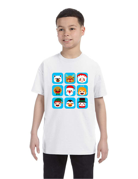 Kids T Shirt Christmas Icons Ugly Holiday Symbols T-Shirt - ALLNTRENDSHOP - 2